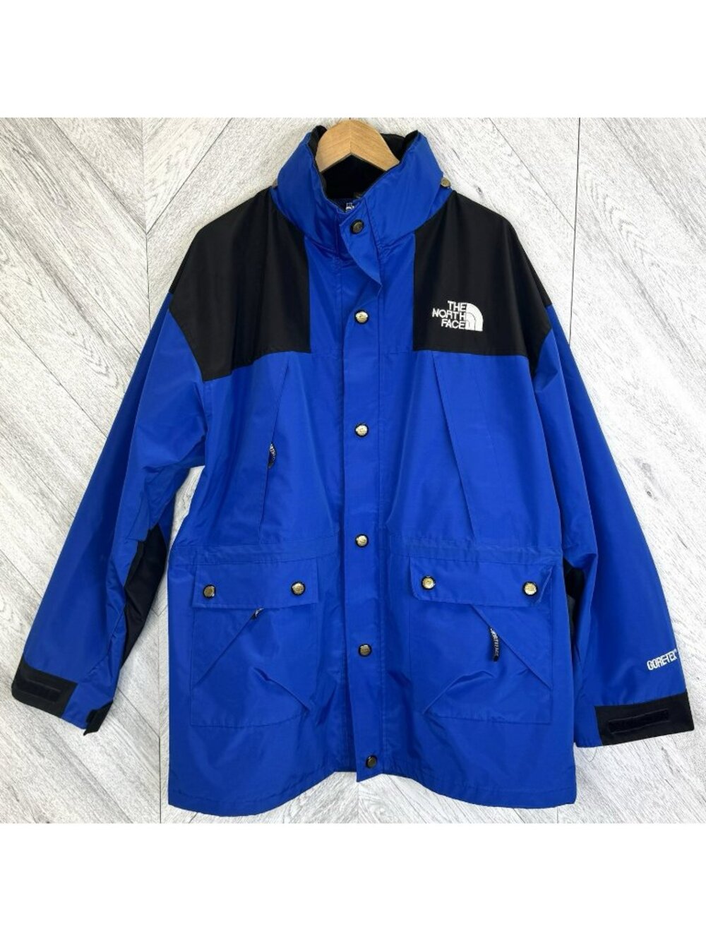 Vintage 90s The North Face Gore-Tex Ski Jacket Coat Outer Shell Mens  XL Blue